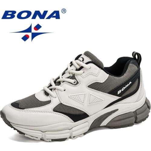 BONA 2021 New Designers Trendy Running Shoes Men Mesh Walking Jogging Sneakers Man Athletic Shoes Anti Slip Trainers Mansculino