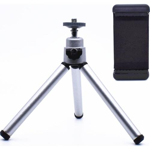 Mini Laser Level Stretch Tripod 1/4 Thread Aluminum Alloy With Clip For Camera Selfie Desktop Photography