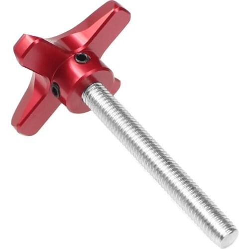 M8 Thread Stainless Steel & Metal Plum Hand Tighten Screw Clamping Knob Manual Handle Screw for Industry Equipment