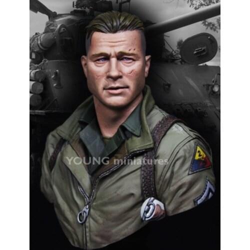 Scale Models Figure 1/10 WW2 Fury tank Resin Bust Free Shipping