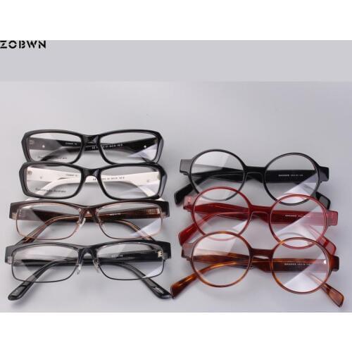 Mix wholesale promotion glasses manufacture masculinos Squre Half rim Frame Women Retro Vintage men Brand Designer Female Gafas
