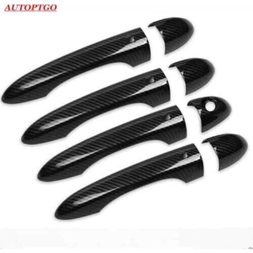 Set of 4 Pieces Carbon Fibre Exterior Door Handle Cover Car styling Accessories For Maserati Ghibli Quattroporte Levante