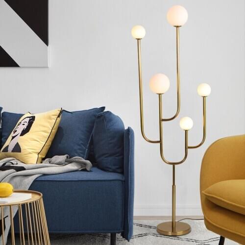 Postmodern floor lamp minimalist light luxury living room bedroom bedside lamp simple Nordic floor lamp
