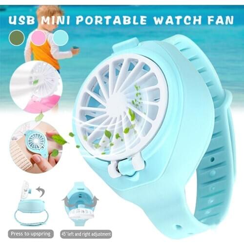Cooling Mini Watch Fan Handheld fan Student Creative Small Wrist Mute Summer Fan For Indoors Or Outdoors Traveling