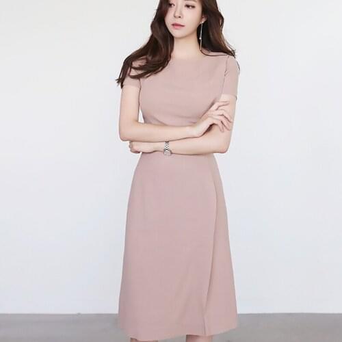 Summer Spring Intellectuality OL Dress,Fomal Interviewer Reception Work Clothing,Fitted Wasit Slim One-piece Pencil Dress
