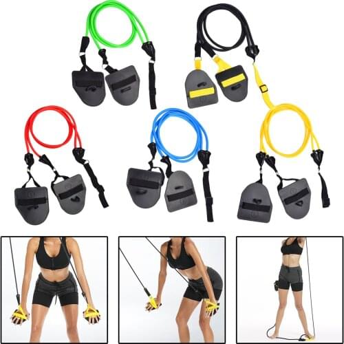 Arm Trainer Resistance Bands Swimming Freestyle Fitness Exercise Paddle Workout