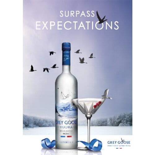 Grey Goose Vodka Bar Sign Pub Shed Garage Metal Sign Plaque Alcohol Home Decor