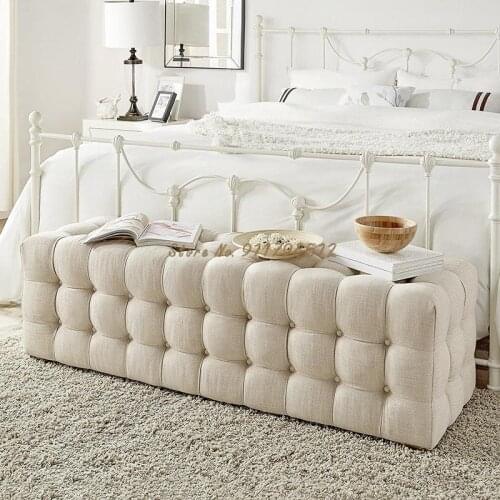 Nordic fashion creative shoe changing stool home sofa stool bedroom bed end stool European style bench cloakroom dressing stool