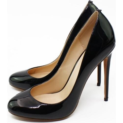 Summer New 12cm Pumps Sexy Pointed 16Color High Heel Wedding Shoes Nightclub Heels Round Toe Shoes Plus Size 4-13.5 C019A