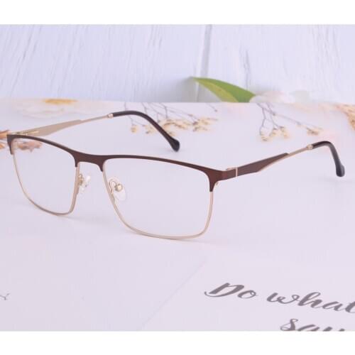 Full rim vintage man glasses computer gold brown blue eyeglass oculos de grau feminino glasses spectacle oculos quadros Monturas