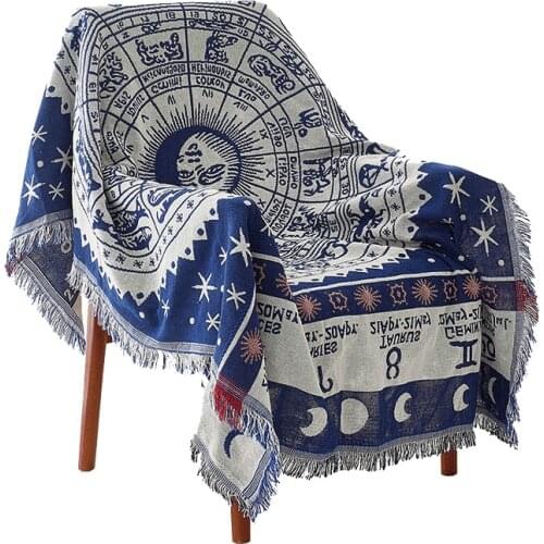 Knitted Blankets For Beds Cotton Thread Blanket With Tassel Bohemian Air Conditioning Blanket Sofa Cover Photo Prop Home Decor