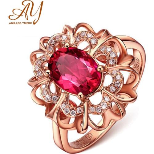 Anillos Yuzuk Luxury Rose Gold Oval Cut Shining AAA Zircon Ring With Large CZ Stones Ring For Women 925 Silver Jewelry Rings