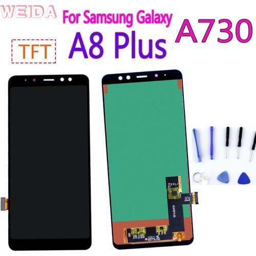 A730 LCD Display For Samsung Galaxy A8 Plus A8+ 2018 Touch Screen Digitizer Assembly for A730F A730F/DS A730x Replacement Parts