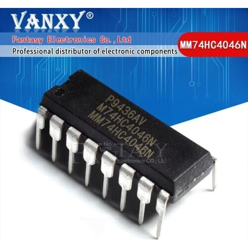 10pcs MM74HC4046N DIP-16 74HC4046 DIP16 CD74HC4046AE DIP 74HC4046AN