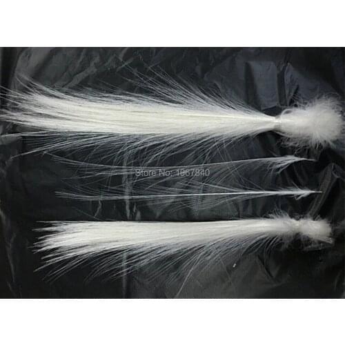 10pcs Beautiful white rare feathers 10-12 inches / 25-30 cm pure white heron feather