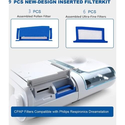 2/4/6Set CPAP-Filters for Philips-Respironics Dreamstation Reusable Filters & Disposable Ultra-Fine Filters Supplies Accessories