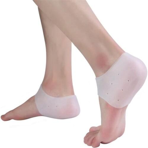 2Pcs New Silicone Feet Care Socks Moisturizing Gel Heel Thin Socks with Hole Cracked Foot Skin Care Protectors Foot Care Tool