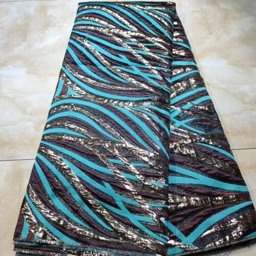 2020 high quality Velvet French Nigerian sequins net African tulle mesh sequence lace fabric for dress 5yards/lot YL0723