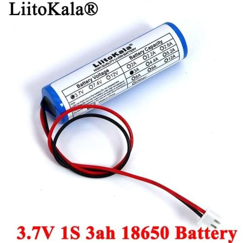 3.7V 18650 Lithium Battery Pack 1S1P 3000mAh Fishing LED Light Bluetooth Speaker 4.2V Emergency DIY batteries with PCB