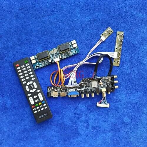 30 Pin LVDS For M220EW01/M220Z1/MT220WW01 VGA USB HDMI-compatible KIT 4CCFL Signal Digital DVB 1680*1050 LCD monitor drive board