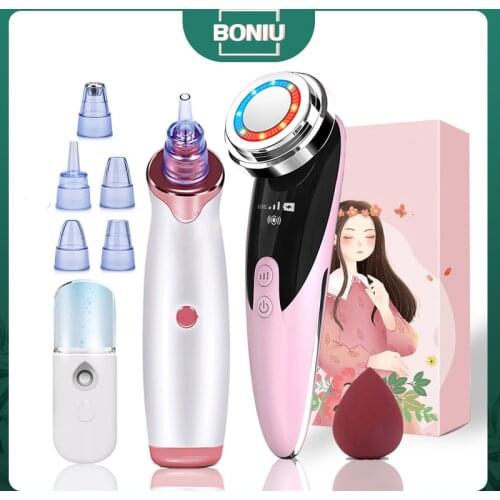 Blackhead Remover Vacuum 1+3 Set Facial Electric Acne Pore Cleaner Black Point Cleaner Black Spots Removal Machine Skin Care