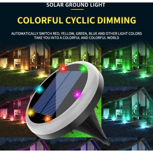 Solar Garden Decoration Underground Lamp Waterproof Stainless Steel Park Villa Lighting Outdoor Landscape Lawn Lamp