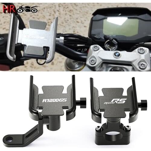 For BMW R1200RS R1200GS R1200 R 1200 RS/GS Hot Deals Motorcycle CNC Accessories Handlebar Mirror Mobile Phone GPS Stand Bracket