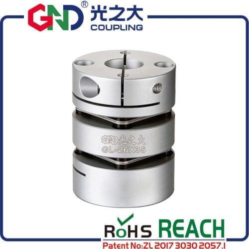 Aluminum alloy double diaphragm clamp series shaft couplings 6*8mm