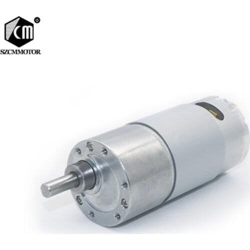 JGB37-550 DC6V 12V Large Power Speed Reduction Gear Motor with Metal Gearbox Cooling Fan