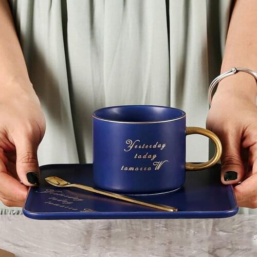 Classic European Bone China Coffee Cups and Saucers Tableware Coffee Plates Dishes Afternoon Tea Set Home Kitchen With Gift Box