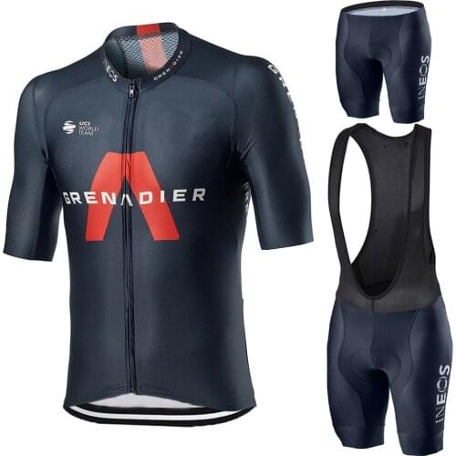 Mens Cycling Clothing Set Mountain Bike Bib Shorts Jerseys