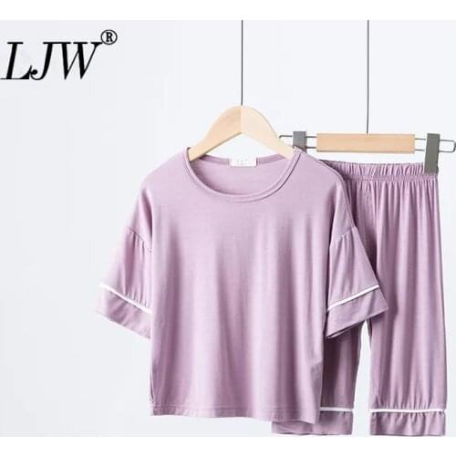 Summer childrens modal ultra-comfortable thin pajamas suit Baby suit Kids Clothes boys and girls baby home service