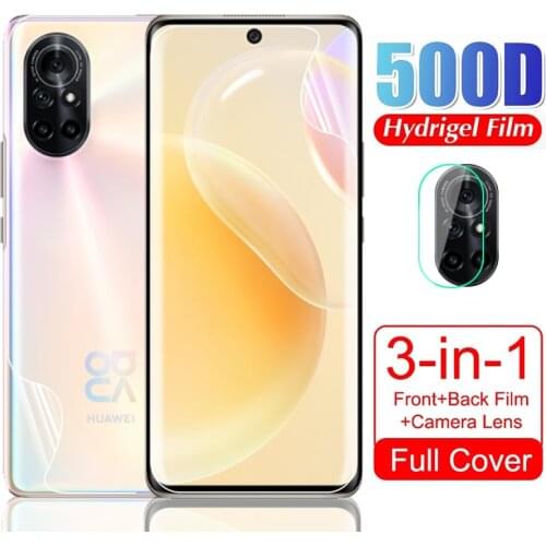 For Huawei Nova 8 Soft Hydrogel Film Camera Lens Front Back Protective For Wuawei Huawai nova8 2021 Screen Protector Not Glass