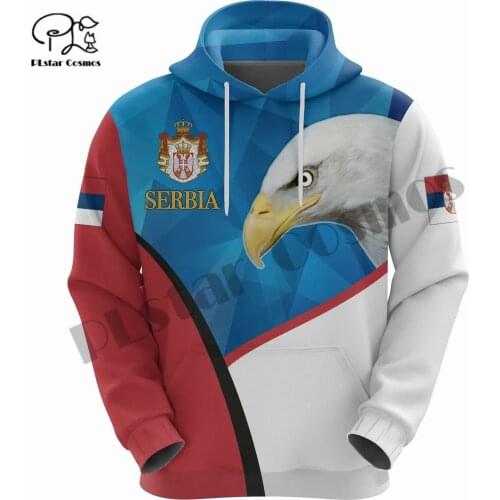 PLstarCosmos 3DPrint Newest Serbia Country Flag Unique Amazing Harajuku Pullover Streetwear Unisex Hoodies/Sweatshirt/Zip Style8