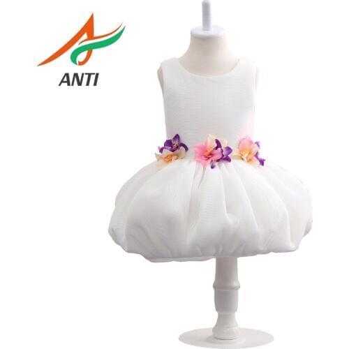 ANTI Flower Girl Dresses 2019 Applique Pageant Dresses For Girls First Communion Dresses Kids Prom Dresses Vestido De Daminha