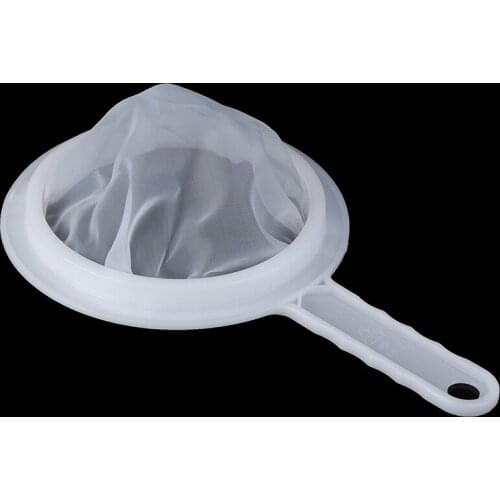 1PC Reusable Nylon Super Fine Colander Sieve Strainer Colander with Handle for Juice Coffee Filter 80/100/200/300/400 mesh