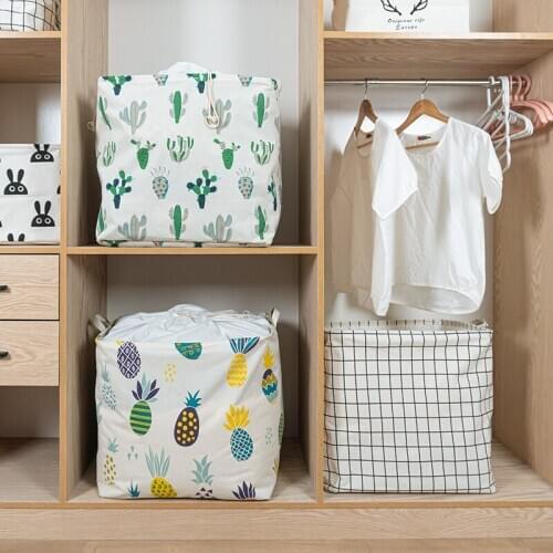 Cube Fabric Folding Storage Basket for Kids Toys Organizer Clothes Storage Box Travel Bag Laundry Household Basket Super Large