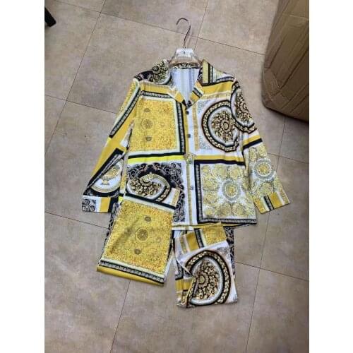 W2049 Fashion Mens Sets 2021 Runway Luxury famous Brand European Design party style Mens Clothing