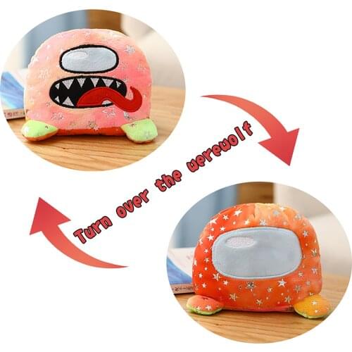 WerewolfKill Plush Doll Toys Fidget Double Side Flip Anime Game Animal Simulation Stuffed Dolls Kids Children Toy Gifts New