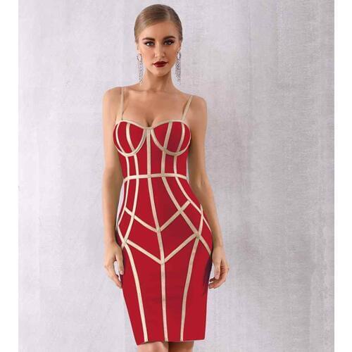 2021 New Summer Celebrity Evening Party Bodycon Dress Women Spaghetti Strap Strapless Sexy Night Out Club Dress Women Vestidos