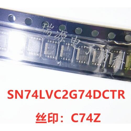 100% New&original SN74LVC2G74DCTR SN74LVC2G74 Marking::C74Z SSOP8 IC