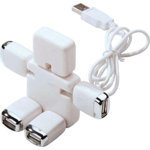 2.0 usb hub 4 port robot man shape human hub