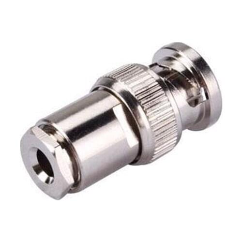 2pcs BNC-J3 Pure Copper BNC Male Plug Solder Connector For RG58 RG400 Cable