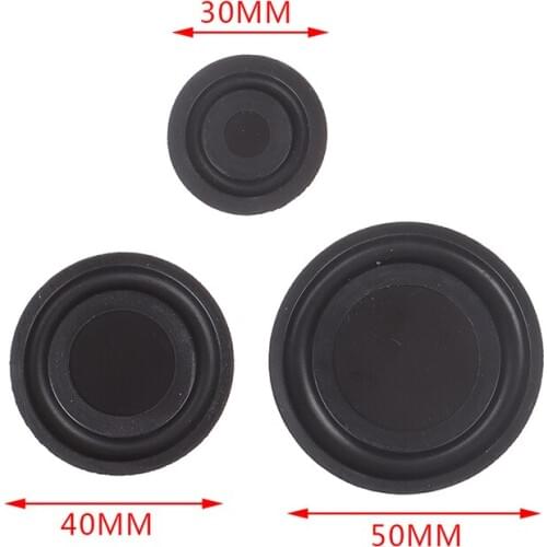 2pcs Rubber Bass Passive Radiator Speaker Woofer Vibration Membrane 30mm 40mm 50mm