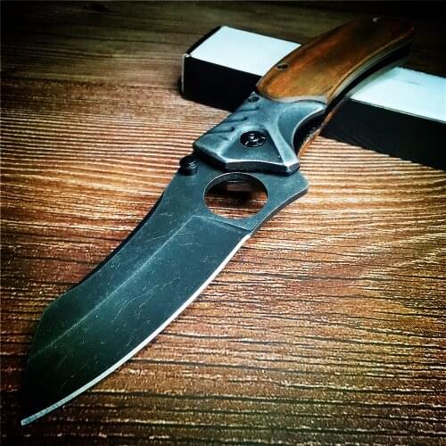 200mm 9CR18MOV Blade Quick Open Folding Knife Military Tactical Pocket Knife Steel Outdoor EDC Knives Multi-function Knifes