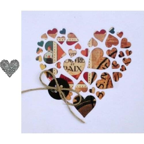 2021 New Arrival Kind of Heart Metal Cutting Dies for Scrapbooking Craft Die Cut Stencil Card Make Mould Sheet Decor Template