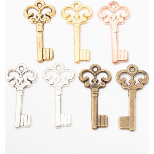 82pcs vintage keys charms fit for Pendant European Style DIY jewelry findings 5729