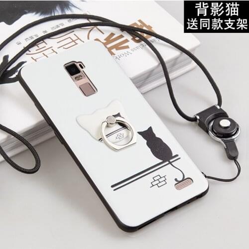 ALIVO For OPPO R7Plus case with Ring full protection Cartoon 3D relief silicon Fitted Case with Lanyard for oppo r7plus cover