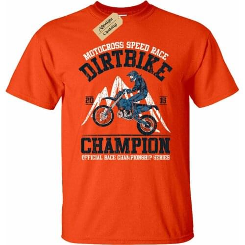Dirt bike champion Motorcross T-Shirt Mens