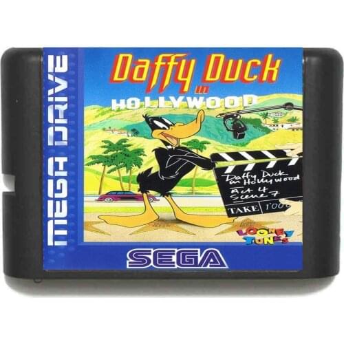 Daffy Duck In Hollywood 16 bit MD Game Card For Sega Mega Drive For Genesis